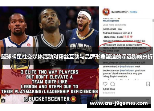 篮球明星社交媒体活动对粉丝互动与品牌形象塑造的深远影响分析